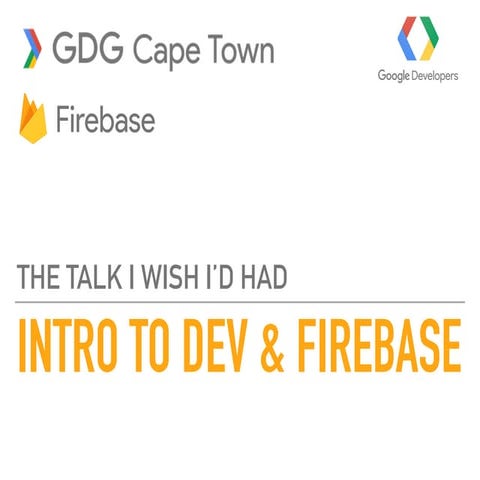 Intro to software dev and Firebase