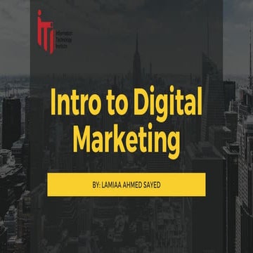 Intro to Digital Marketing 2023 