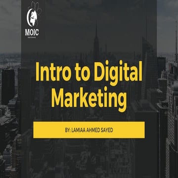 Intro to digital marketing 