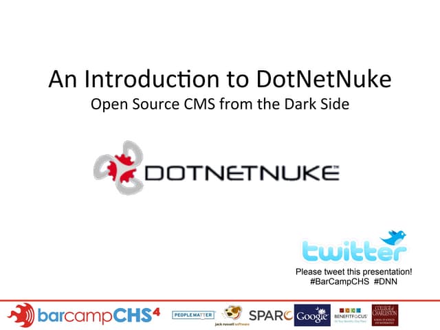 Intro to DotNetNuke