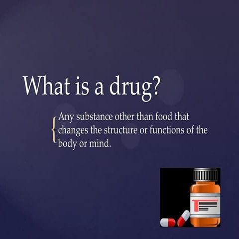 Intro to drugs | PPT