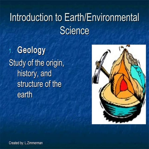 Earth/Environmental - Introduction