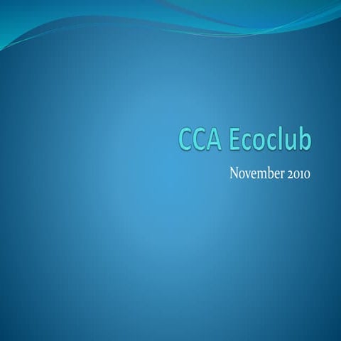 Intro to Ecoclub