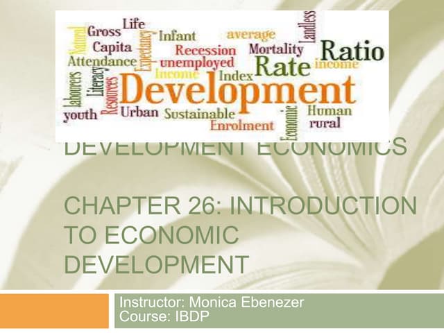 Intro to Economic development - IB Economics