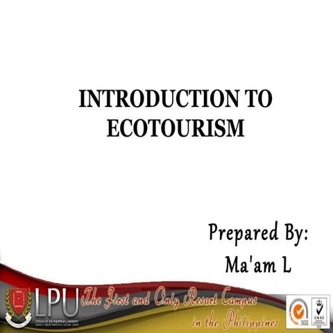 Intro to ecotourism