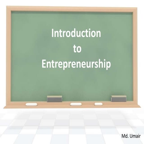 Introduction Entrepreneurship