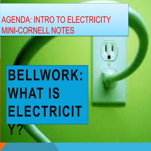 Intro to electricity