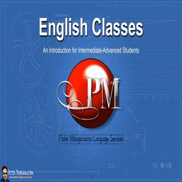 Introduction to English Classes