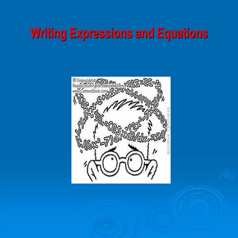 Intro to Equations and Expressions.ppt