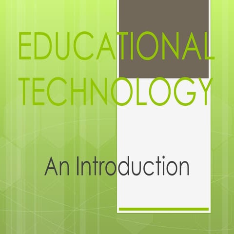 Intro to Educational Tech 1