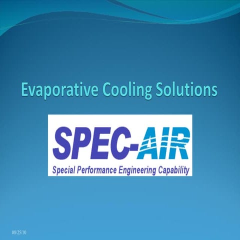 Intro To Evaporative Cooling