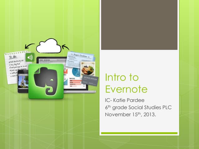Intro to evernote