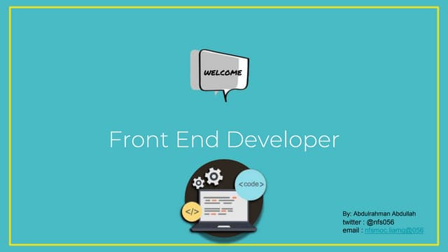 Intro to front end development Basic