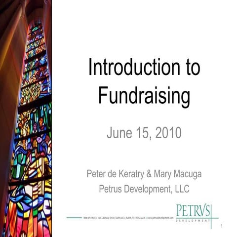 Intro to fundraising - 6.18.10