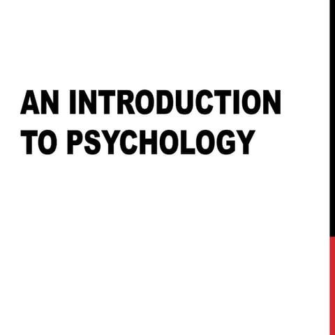 Intro to general psych