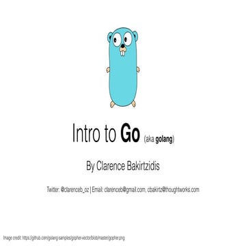 Intro to Go | PDF | Web Development | Internet
