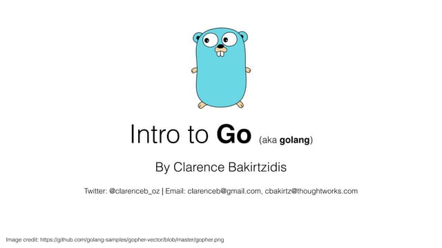 Intro to Go