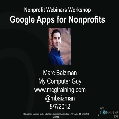 Intro to Google Apps for Nonprofits