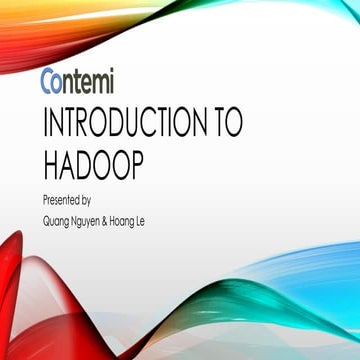 Intro to Hadoop