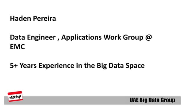 Intro to hadoop