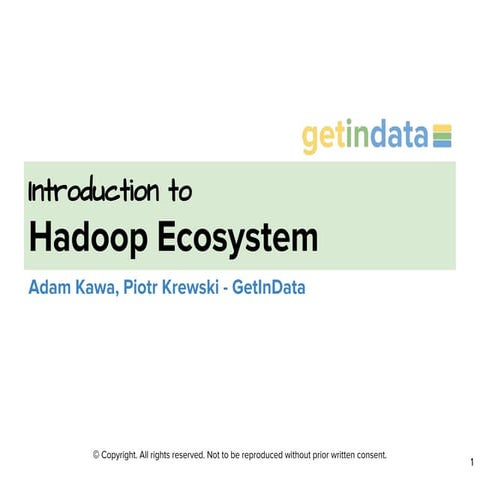 Introduction to Hadoop Ecosystem | PDF | Databases | Computer Software ...