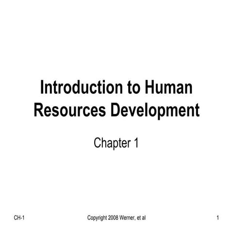 Introtruction to hrd