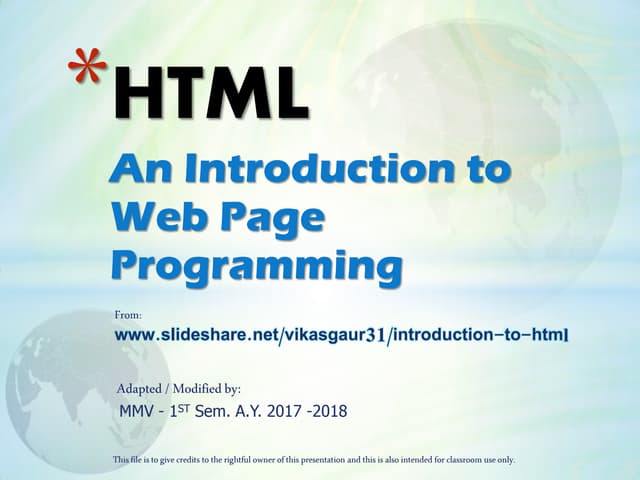 Intro to html revised2