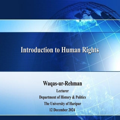 Human rights presentation | PPT