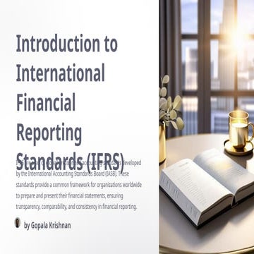 Introduction to the International financial reporting standards
