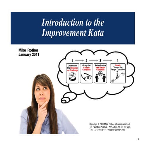Introduction to the Improvement Kata