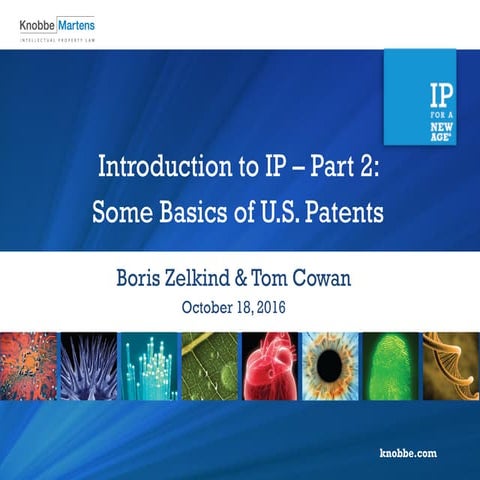 Introduction to IP - Part 2: Some Basics of U.S. Patents