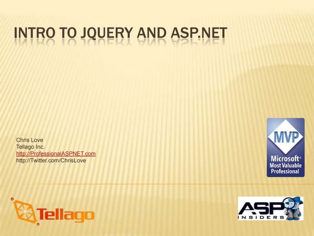 Intro To JQuery & ASP.NET