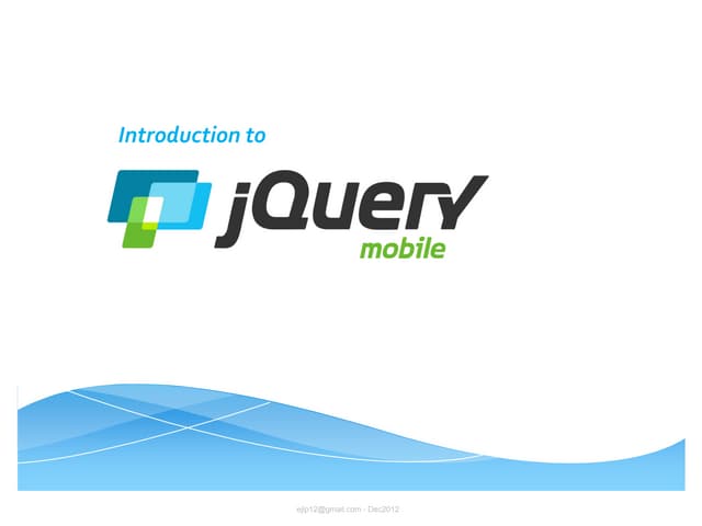 Introduction to jQuery Mobile