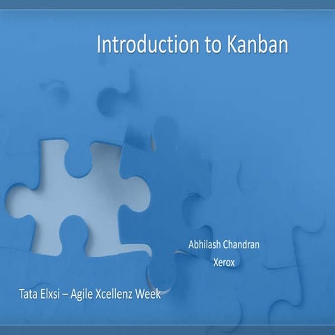 Introduction  to Kanban 