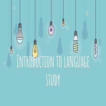 Comprehensive Introduction to the English Language System and ...