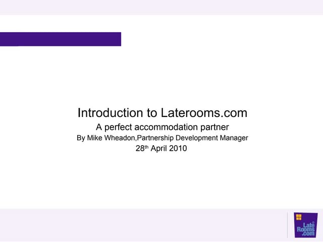 Intro to laterooms