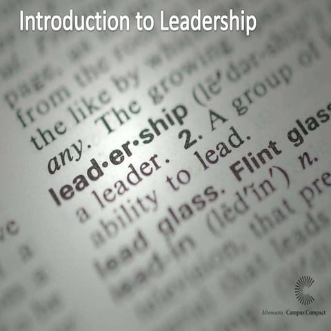 Intro to leadership
