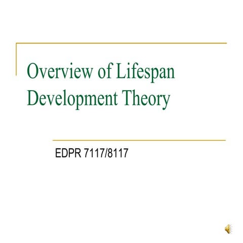 Intro to lifespan