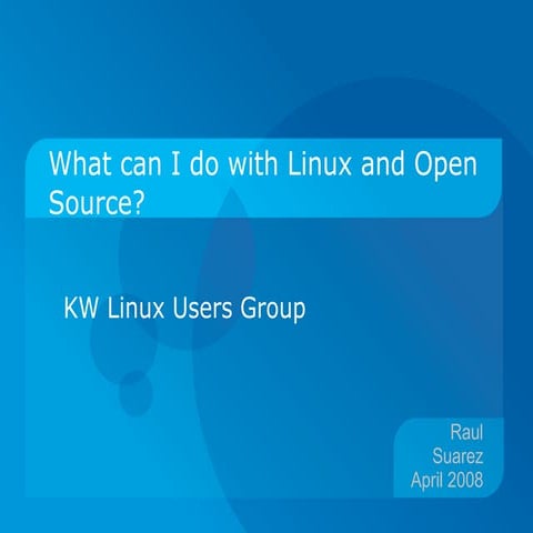 Introduction to Linux | ODP