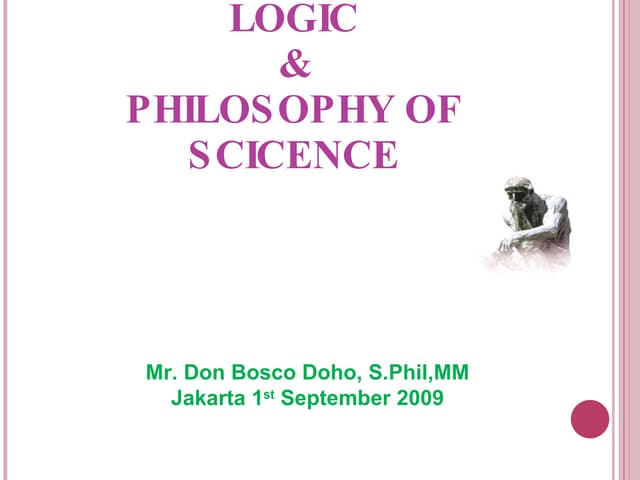 Intro To Logic | PPT