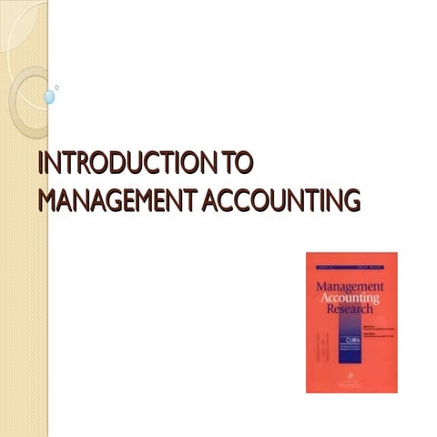 Intro to managing account - accounting in business