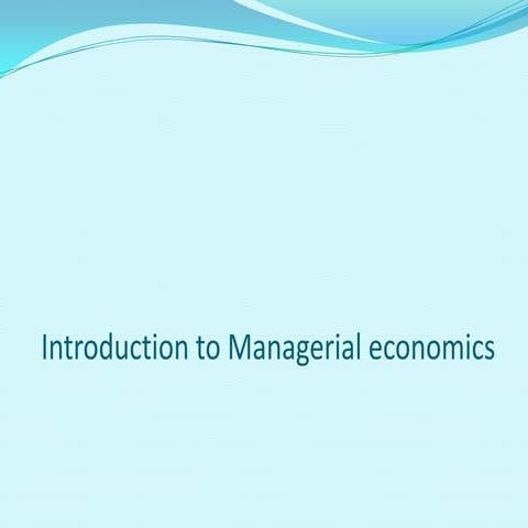 Intro to man eco and demand function | PPTX