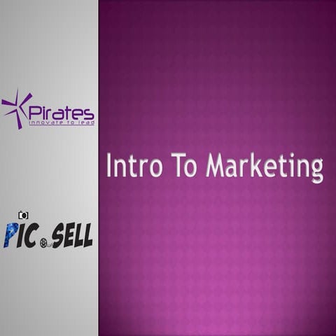 Intro to marketing - Pic.Sell