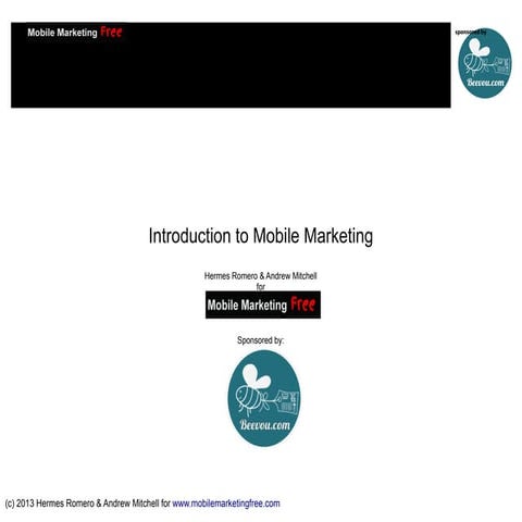 Introduction to Mobile Marketing - The complete tutorial