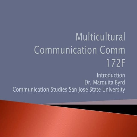 Intro to Multicultural Communication