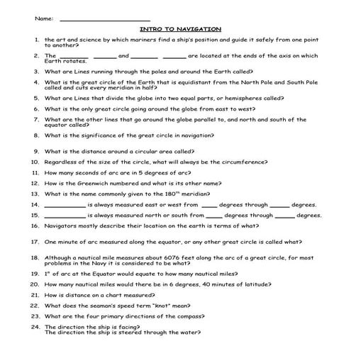 Intro to Navigation Part 1