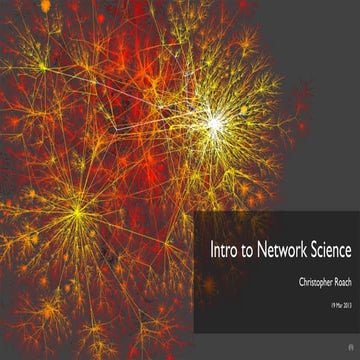 Intro to network Science | PDF | Computer Networking | Computing