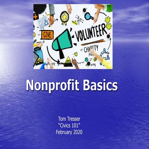 Introduction to Nonprofits - 2020