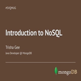 Intro to NoSQL