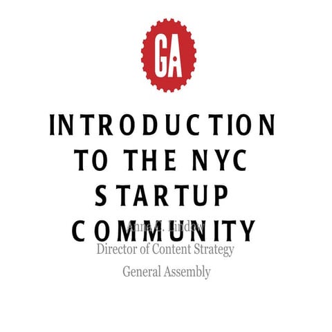 Intro to the NYC Startup Community